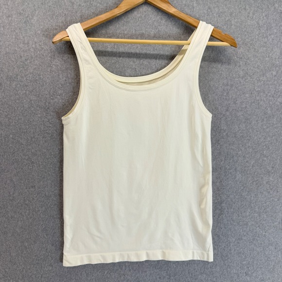 Soma Fabulous Cami Tank Top Ivory Cream Sleeveless Seamless Casual Womens Large - Picture 1 of 8